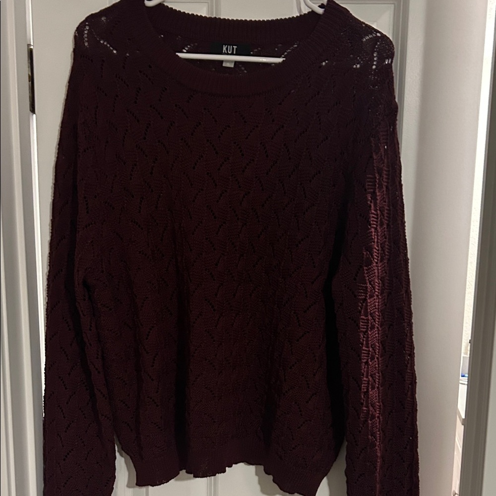 Kut from the Kloth Women's Deep Burgundy Sweater